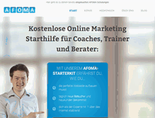 Tablet Screenshot of afoma.de